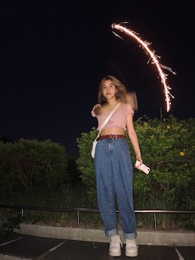 「Taobao」｜「NIKE（ナイキ）のアイテム」を使った、GRACEY さん（レディース・155cm）の秋コーディネート
