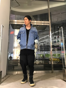 「アイテム（ブルゾン）」を使った、Kazuya Kitamuraさん（メンズ・177cm・30代）の春コーディネート