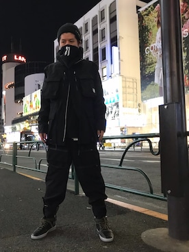 「L.H.P Private Brand（エルエイチピープライベートブランド）のアイテム（パンツ）」を使った、Kazuya Kitamuraさん（メンズ・177cm）の春コーディネート