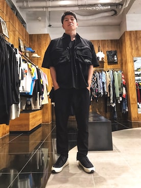 「sulvam」｜「アイテム（スラックス）」を使った、Kazuya Kitamuraさん（メンズ・177cm）の夏コーディネート