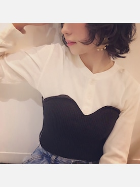 「アディダスオリジナルス」｜「アイテム（その他トップス）」を使った、mari.さん（レディース・158cm）の春コーディネート