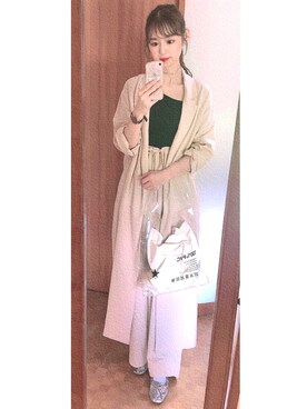 「PLUIE（プリュイ）のアイテム（ネックレス）」を使った、mari.さん（レディース・158cm）の夏コーディネート