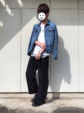 「アイテム（ピアス（両耳用））」を使った、なつき☻さん（メンズ・175cm）の秋コーディネート