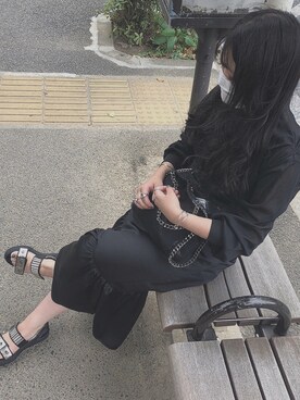 「Ameri（アメリ）のアイテム」を使った、omotititi3さん（レディース・153cm）の秋コーディネート