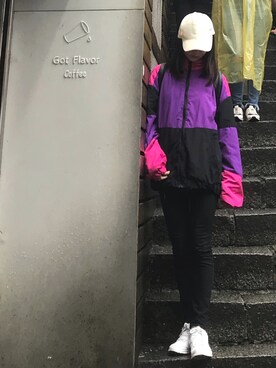「WC（ダブル シー）のアイテム（ブルゾン）」を使った、mikuさん（レディース・159cm）の冬コーディネート
