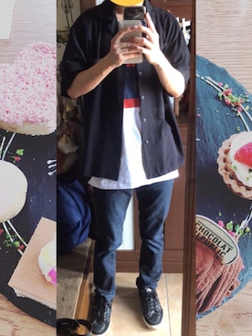 「semantic design（セマンティックデザイン）のアイテム（デニムパンツ）」を使った、☆SHOW☆さん（メンズ・167cm）の夏コーディネート