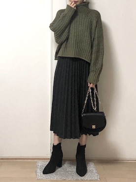 「salus（サルース）のアイテム」を使った、Mayさん（レディース・158cm）の秋コーディネート