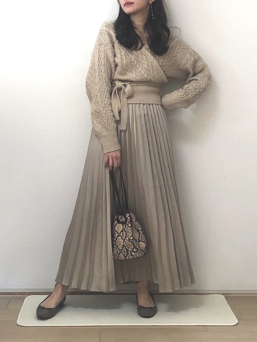 TODAYFUL（トゥデイフル）の「パイソンバゲットバッグ