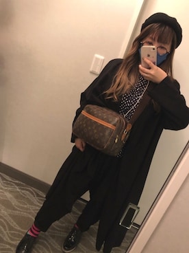 「CLUTCH（クラッチ）のアイテム」を使った、Reoさん（レディース・154cm）の秋コーディネート