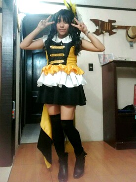 「me（ミイ）のアイテム（ワンピース/ドレス）」を使った、Amy Casanovaさん（レディース・153cm）の冬コーディネート