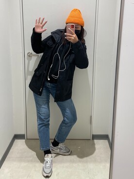 「AIGLE（エーグル）のアイテム（ジャケット/アウター）」を使った、Iyo  Linさん（レディース・165cm）の冬コーディネート