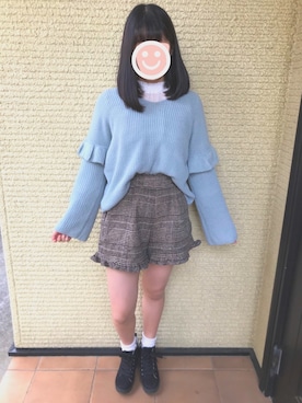 消しますさん（レディース・156cm）の冬コーディネート