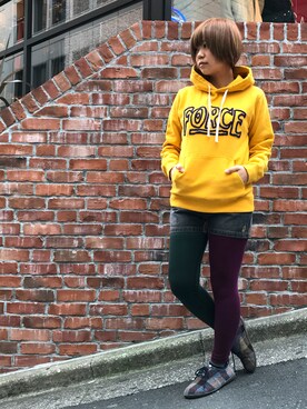 「アクティブ」｜「アイテム（レッグウェア）」を使った、ちーちゃんさん（レディース・160cm）の冬コーディネート