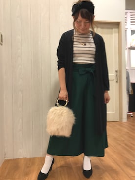 「資生堂インテグレートプレゼンツ 秋服×「#コク色シャドウ」でいい女になろうキャンペーン（シセイドウインテグレート）のアイテム」を使った、*Yui*さん（レディース・151cm）の秋コーディネート