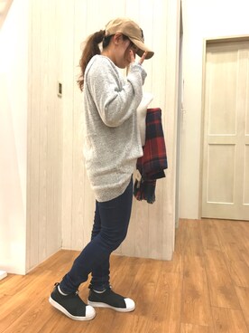 「資生堂インテグレートプレゼンツ 秋服×「#コク色シャドウ」でいい女になろうキャンペーン（シセイドウインテグレート）のアイテム」を使った、*Yui*さん（レディース・151cm）の秋コーディネート