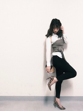 「Ungrid（アングリッド）のアイテム（その他トップス）」を使った、kurumi(ぐぐ)さん（レディース・158cm）の冬コーディネート