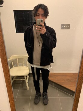 「yeezyboost500」｜kameさん（メンズ・168cm）の冬コーディネート