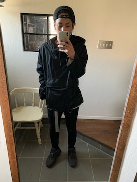 「A.P.C.（アーペーセー）のアイテム（ブルゾン）」を使った、kameさん（メンズ・168cm）の冬コーディネート