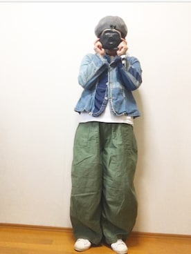 「zucca」｜「アイテム（ハンチング/ベレー帽）」を使った、chiakiさん（レディース・153cm）の冬コーディネート