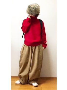 「スーパースター」｜chiakiさん（レディース・153cm）の冬コーディネート