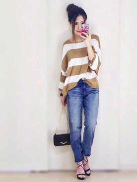 𓎤 ﾖｺ𓅹さん（レディース・157cm）の春コーディネート