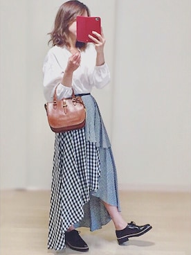 「H&M（エイチ・アンド・エム）のアイテム（ドレスシューズ）」を使った、𓎤 ﾖｺ𓅹さん（レディース・157cm）の春コーディネート