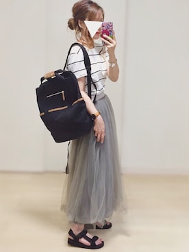 𓎤 ﾖｺ𓅹さん（レディース・156cm）の夏コーディネート