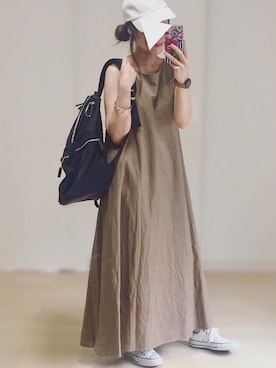 「SonnyLabel」｜「アイテム（アナログ腕時計）」を使った、𓎤 ﾖｺ𓅹さん（レディース・155cm）の夏コーディネート