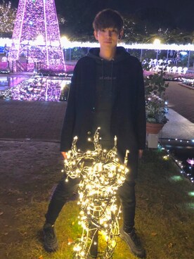 「AFTERBASE（アフターベース）のアイテム」を使った、shunさん（メンズ・178cm）の冬コーディネート