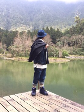 「5cm（ファイブシーエム）のアイテム」を使った、陳瑾翔さん（メンズ・170cm）の春コーディネート