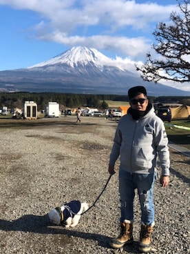アウトドアーとミリタリーな48歳おじさんさん（メンズ・163cm）の春コーディネート