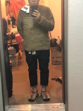 アウトドアーとミリタリーな48歳おじさんさん（メンズ・163cm）の秋コーディネート