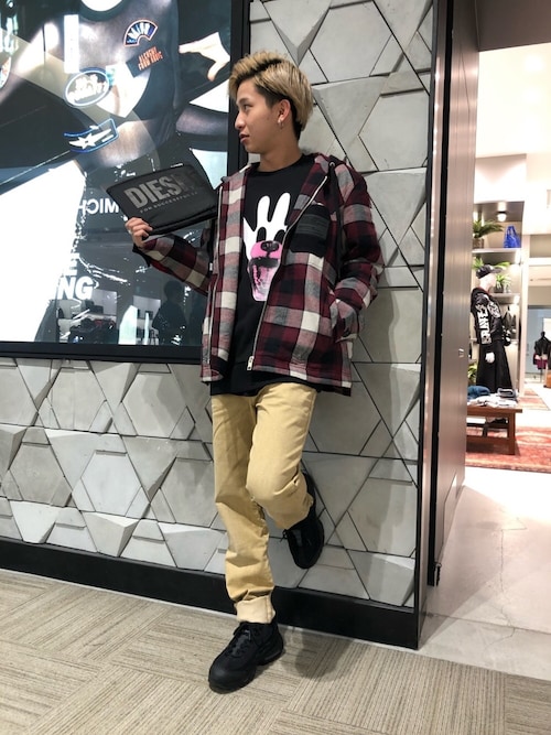 Kuni Diesel ららぽーと名古屋みなとアクルス Dieselのブルゾンを使ったコーディネート Wear