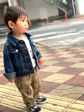 「1歳半」｜「アイテム（その他）」を使った、SORAさん（キッズ・80cm）の秋コーディネート