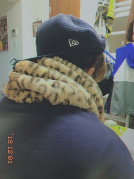 「にゃー」｜「アイテム（キャップ）」を使った、ぴおさん（レディース・157cm）の冬コーディネート