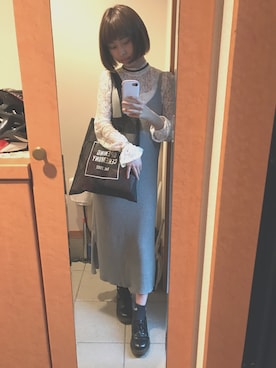 Hitomiさん（レディース・159cm）の春コーディネート