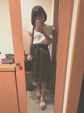 Hitomiさん（レディース・159cm）の夏コーディネート