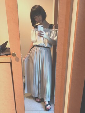 Hitomiさん（レディース・159cm）の夏コーディネート