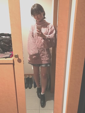 「ツイードパンツ」｜「アイテム（アクセサリー）」を使った、Hitomiさん（レディース・160cm）の秋コーディネート
