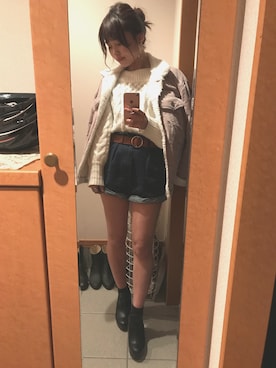 Hitomiさん(レディース・160cm)の冬コーディネート