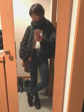 Hitomiさん（レディース・160cm）の冬コーディネート