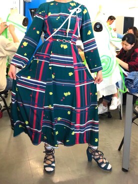 「オリジナル」｜「アイテム（ワンピース/ドレス）」を使った、たいせいさん（メンズ・176cm）の冬コーディネート
