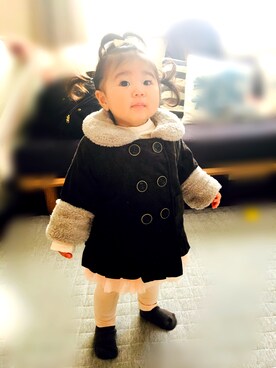 saeeさん（キッズ・70cm）の冬コーディネート