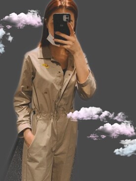 「NIKE（ナイキ）のアイテム（オールインワン・サロペット）」を使った、tom068miさん（レディース・168cm）の秋コーディネート