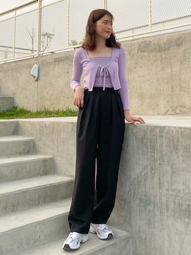 「NookNook（ヌークヌーク）のアイテム」を使った、88さん（レディース・158cm）の春コーディネート