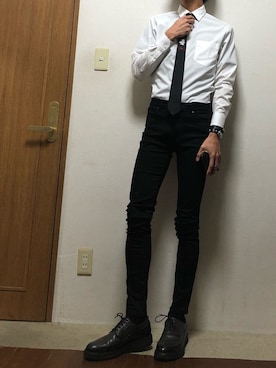 「COMME des GARCONS（コムデギャルソン）のアイテム（財布）」を使った、DOMさん（メンズ・182cm）の夏コーディネート