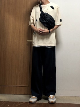 「yoko sakamoto（ヨーコサカモト）のアイテム（トップス）」を使った、DOMさん（メンズ・182cm）の夏コーディネート