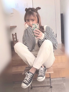 「DONOBAN（ドノバン）のアイテム（オールインワン・サロペット）」を使った、ᴍ ᴀ ʀ ɪ  さん（レディース・157cm）の冬コーディネート
