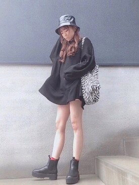 「ミニワンピ」｜ᴍ ᴀ ʀ ɪ  さん（レディース・157cm）の春コーディネート