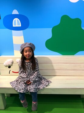 「NHK」｜みほさん（キッズ・100cm）の秋コーディネート